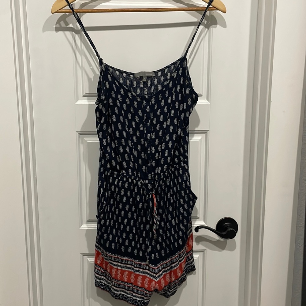 Be Cool paisley print spaghetti strap romper